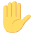 Raised Hand Emoji from EmojiTwo Colors Set