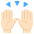 Raising Hands Light Skin Tone Emoji from EmojiTwo Colors Set