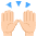 Raising Hands Medium Light Skin Tone Emoji from EmojiTwo Colors Set