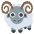 Ram Emoji from EmojiTwo Colors Set