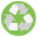 Recycled Paper Symbol Emoji from EmojiTwo Colors Set