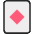 Red Diamond Card Emoji from EmojiTwo Colors Set