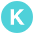 Regional Indicator K Emoji from EmojiTwo Colors Set