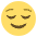 Relieved Face Emoji from EmojiTwo Colors Set