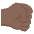 Right Facing Fist Dark Skin Tone Emoji from EmojiTwo Colors Set