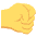 Right Facing Fist Emoji from EmojiTwo Colors Set