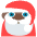 Santa Claus Dark Skin Tone Emoji from EmojiTwo Colors Set