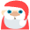 Santa Claus Light Skin Tone Emoji from EmojiTwo Colors Set