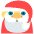 Santa Claus Emoji from EmojiTwo Colors Set
