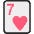 Seven Of Hearts Emoji from EmojiTwo Colors Set