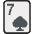 Seven Of Spades Emoji from EmojiTwo Colors Set