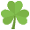 Shamrock Emoji from EmojiTwo Colors Set