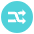 Shuffle Tracks Button Emoji from EmojiTwo Colors Set