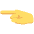 Sideways Hand Pointing Left Emoji from EmojiTwo Colors Set
