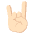 Sign Of The Horns Light Skin Tone Emoji from EmojiTwo Colors Set