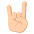 Sign Of The Horns Medium Light Skin Tone Emoji from EmojiTwo Colors Set