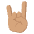 Sign Of The Horns Medium Skin Tone Emoji from EmojiTwo Colors Set