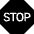 Sign Stop Fill Icon from Bootstrap Set