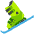Skis Emoji from EmojiTwo Colors Set