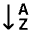 Sort Alpha Down Icon from Bootstrap Set