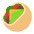 Stuffed Flatbread Flat Emoji from Fluent Emoji Flat Set