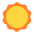 Sun Flat Emoji from Fluent Emoji Flat Set