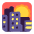 Sunset Flat Emoji from Fluent Emoji Flat Set