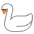 Swan Flat Emoji from Fluent Emoji Flat Set
