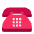 Telephone Flat Emoji from Fluent Emoji Flat Set