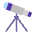Telescope Flat Emoji from Fluent Emoji Flat Set