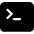 Terminal Fill Icon from Bootstrap Set