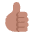 Thumbs Up Flat Medium Emoji from Fluent Emoji Flat Set