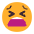 Tired Face Flat Emoji from Fluent Emoji Flat Set