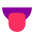 Tongue Flat Emoji from Fluent Emoji Flat Set