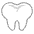 Tooth Flat Emoji from Fluent Emoji Flat Set