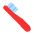 Toothbrush Flat Emoji from Fluent Emoji Flat Set