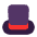 Top Hat Flat Emoji from Fluent Emoji Flat Set