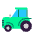Tractor Flat Emoji from Fluent Emoji Flat Set