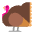 Turkey Flat Emoji from Fluent Emoji Flat Set