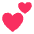Two Hearts Flat Emoji from Fluent Emoji Flat Set