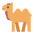Two Hump Camel Flat Emoji from Fluent Emoji Flat Set