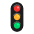 Vertical Traffic Light Flat Emoji from Fluent Emoji Flat Set