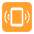 Vibration Mode Flat Emoji from Fluent Emoji Flat Set
