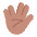 Vulcan Salute Flat Medium Emoji from Fluent Emoji Flat Set