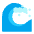 Water Wave Flat Emoji from Fluent Emoji Flat Set