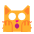 Weary Cat Flat Emoji from Fluent Emoji Flat Set