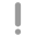 White Exclamation Mark Flat Emoji from Fluent Emoji Flat Set