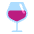 Wine Glass Flat Emoji from Fluent Emoji Flat Set