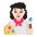 Woman Artist Flat Light Emoji from Fluent Emoji Flat Set