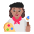 Woman Artist Flat Medium Emoji from Fluent Emoji Flat Set